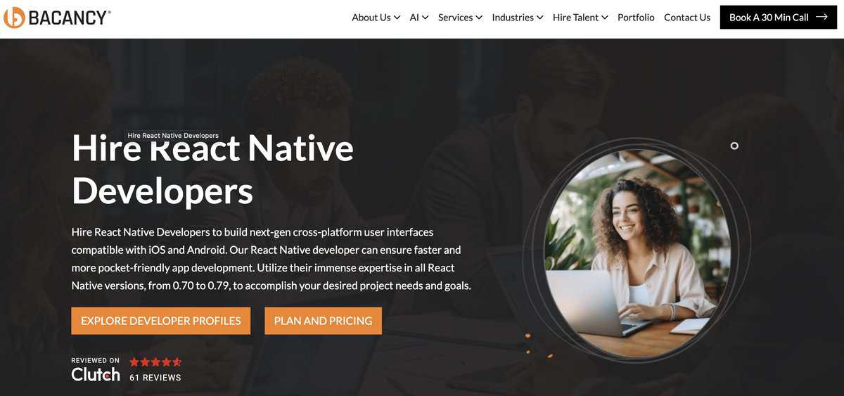 Bacancy Website testimonial