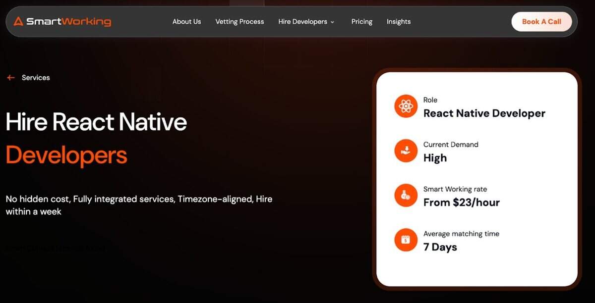 Smart Working Website testimonial