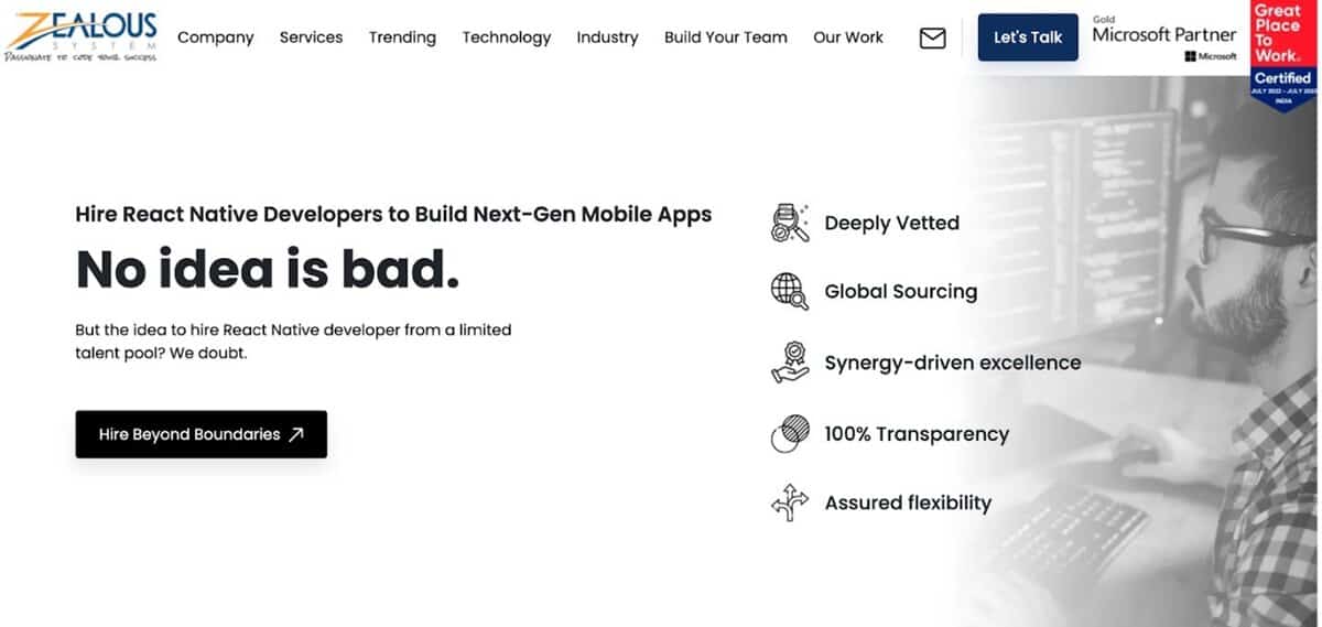 Zealous System Website testimonial