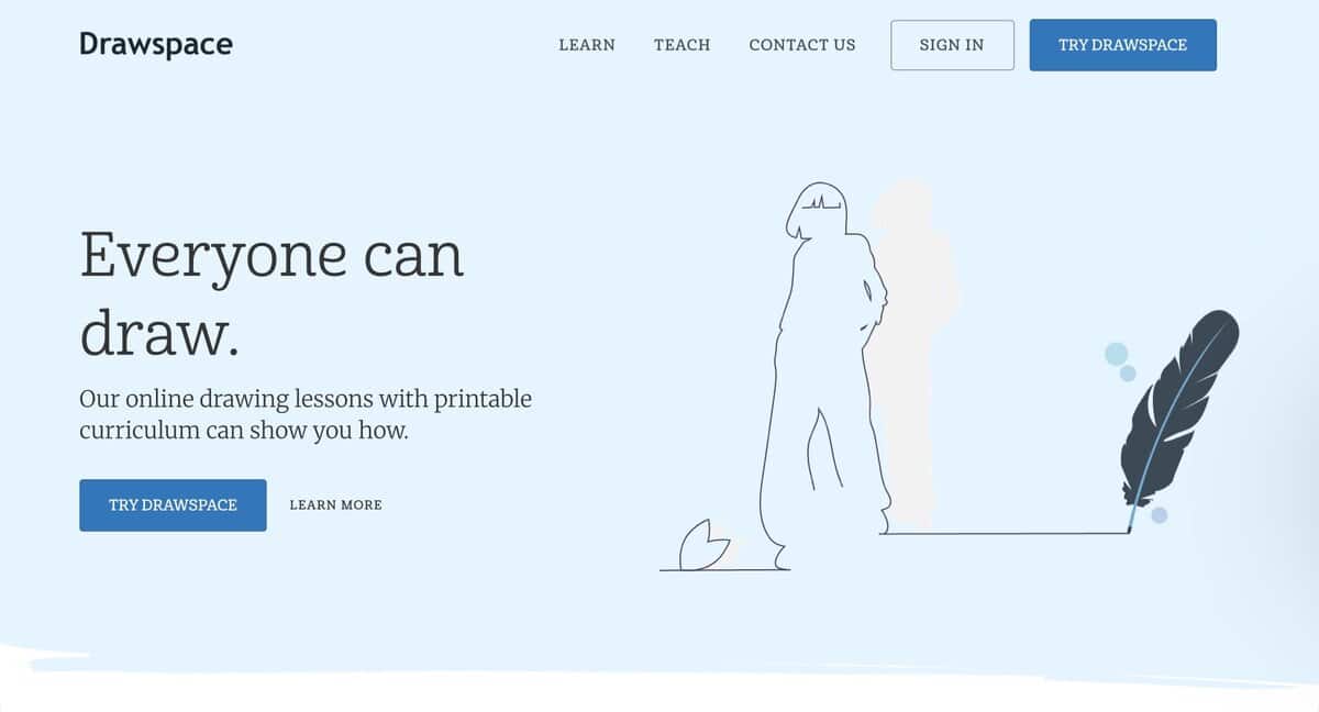 drawspace Webpage testimonial