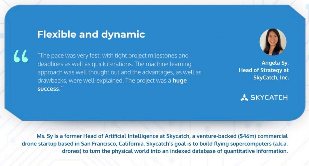 Graphic designer with tattoos working at a desk with a digital tablet and computer. testimonial