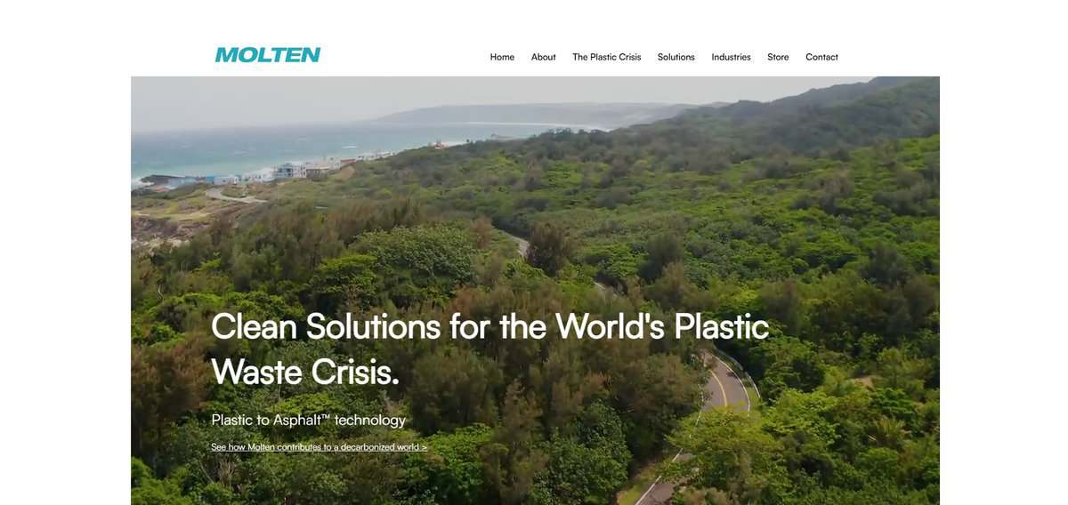 Molten Materials hompage testimonial