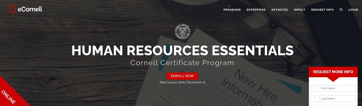 eCornell program testimonial