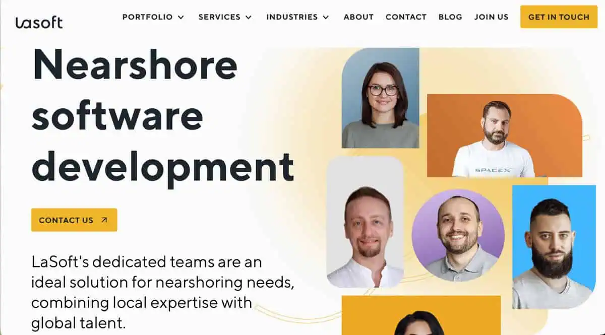 LaSoft website screen