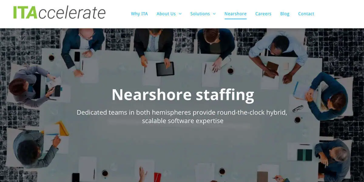 ITAccelerate website screen