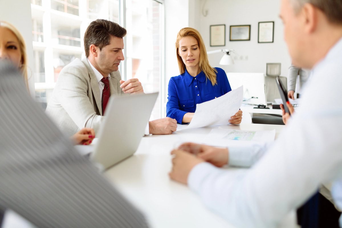 Meeting in the office testimonial