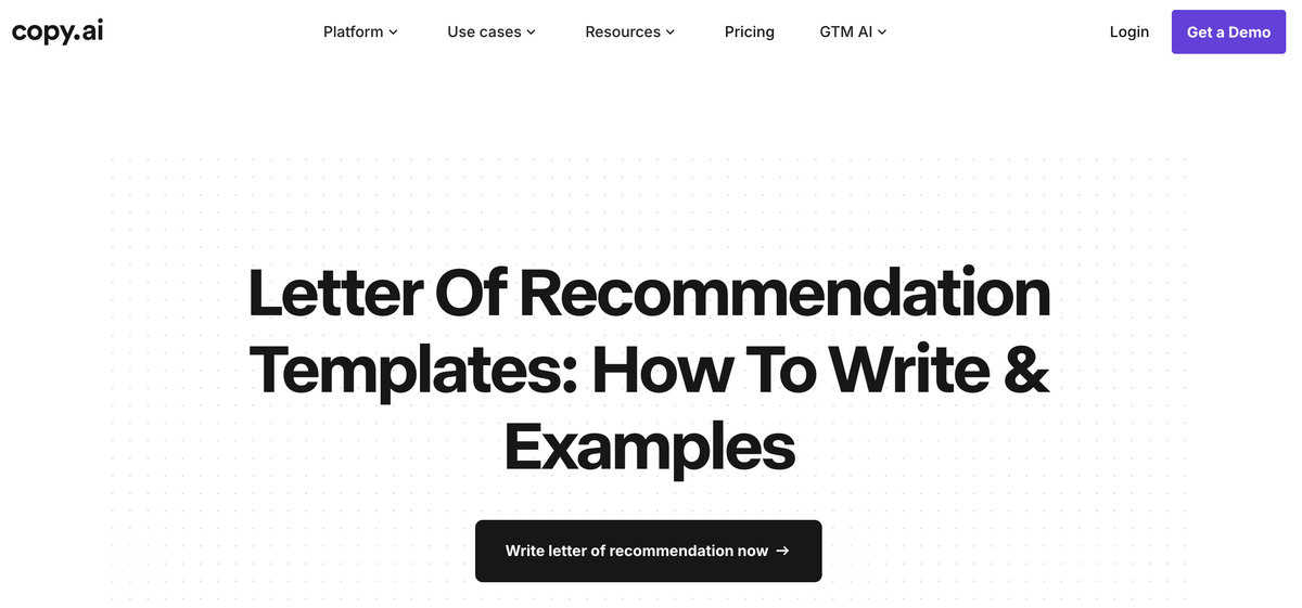 Copy.ai Website testimonial