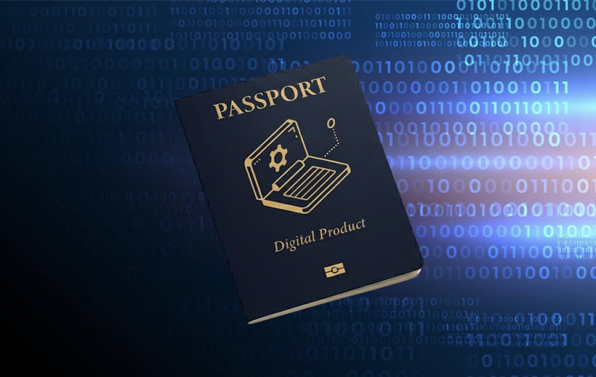Digital Product Passport graphic showing secure and sustainable digital IDs. testimonial
