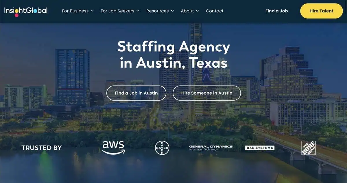Insight Global website screen.