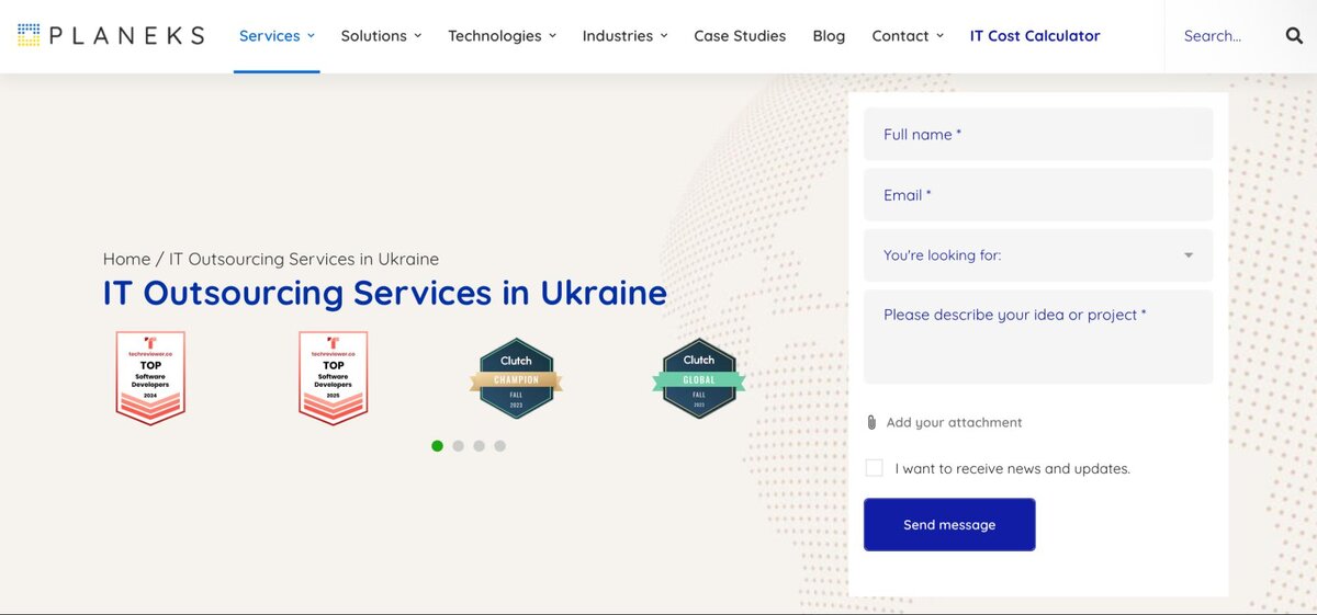 Planeks agency testimonial