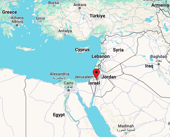 Map of Israel