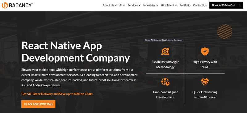 Bacancy Technology Website