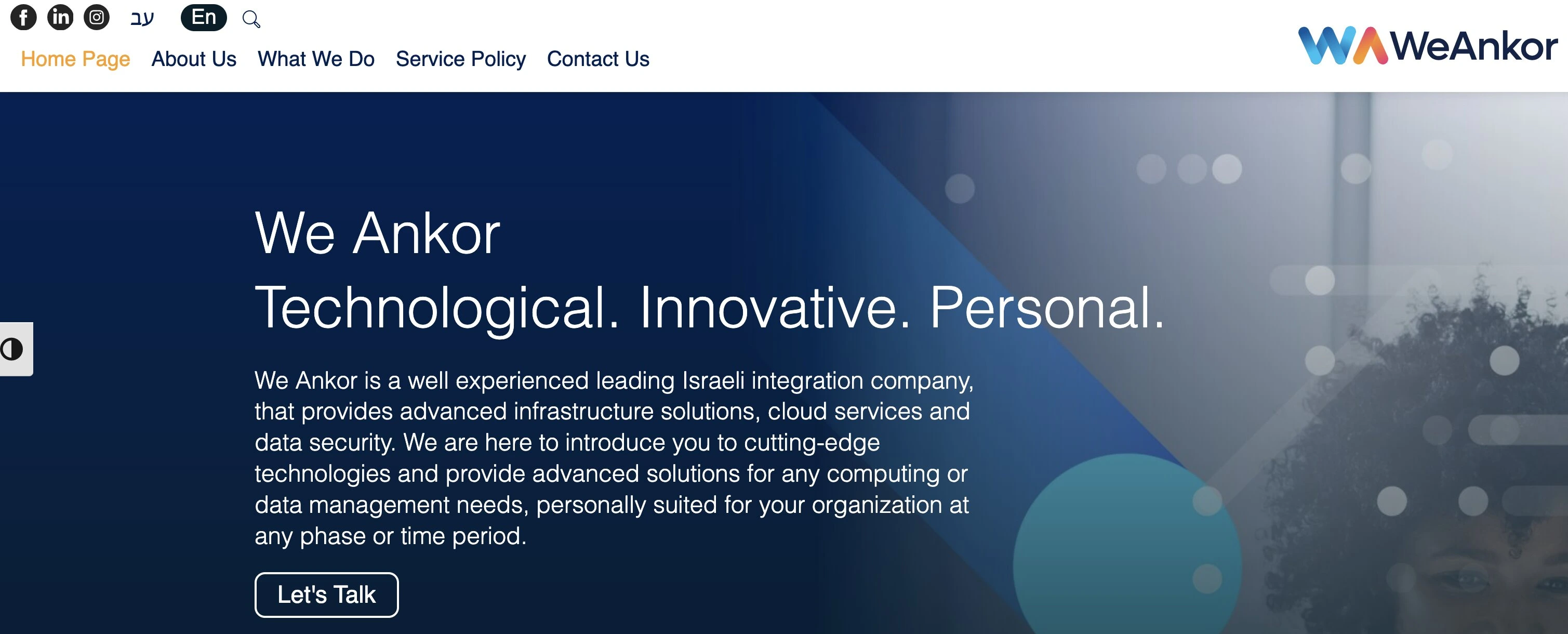 We Ankor website