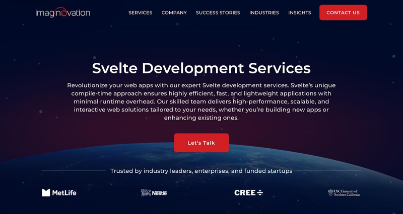Imaginovation website screen