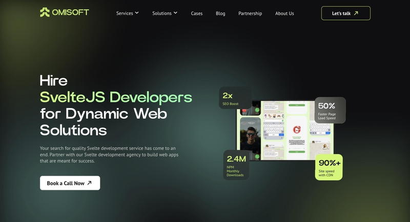 Omnisoft website screen