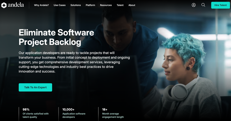 Andela Website