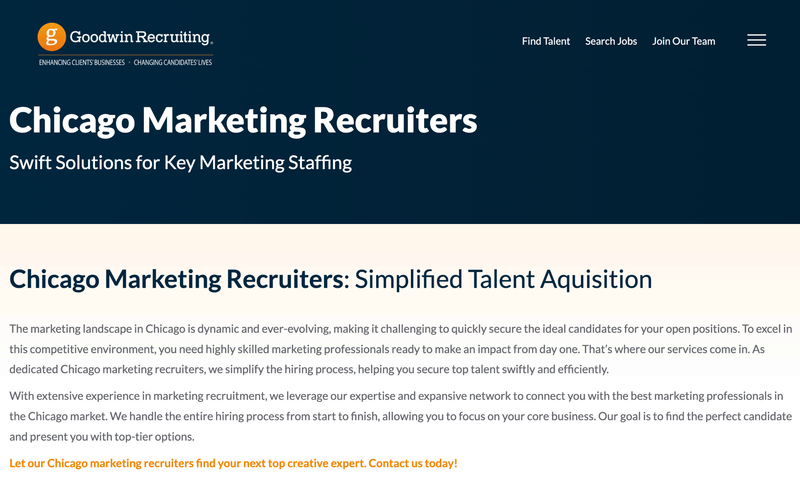 Goodwin Recruiting Website