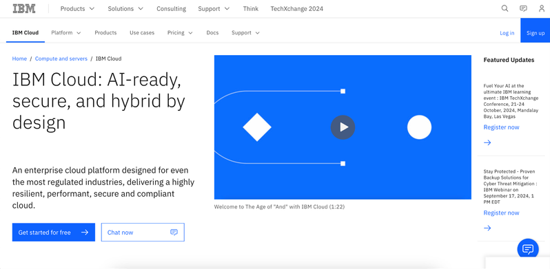 IBM Watson website screenshot