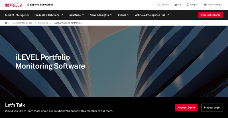iLEVEL by S&P Global website