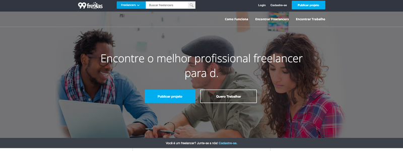 99Freelas website