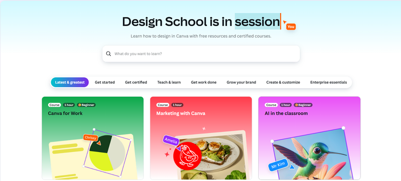 Canva’s Design School