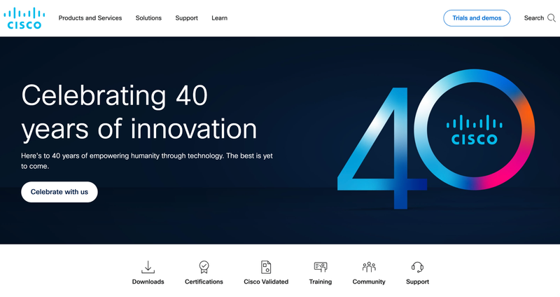 Cisco Systems Website