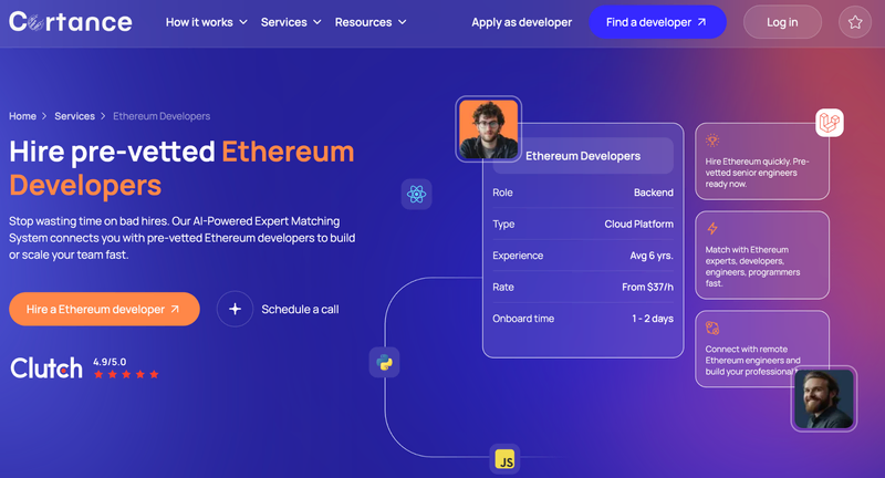Cortance website