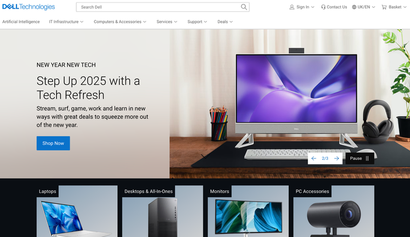 Dell Technologies Website