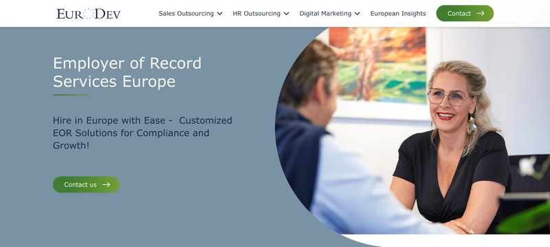 EuroDev website screen