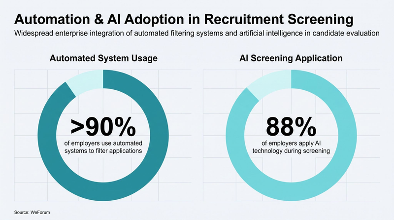 Graphic: Automation & AI Adoption in Recruitment Screening,