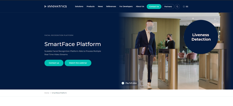 Innovatrics Webpage
