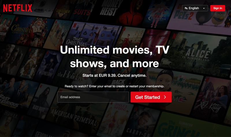 Netflix Website