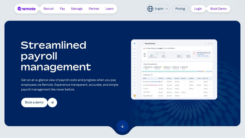 Remote website screen