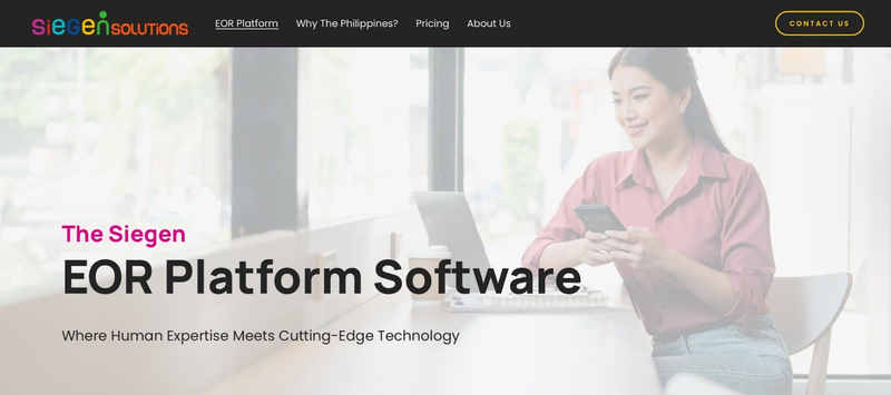 Siegen Solutions website screen