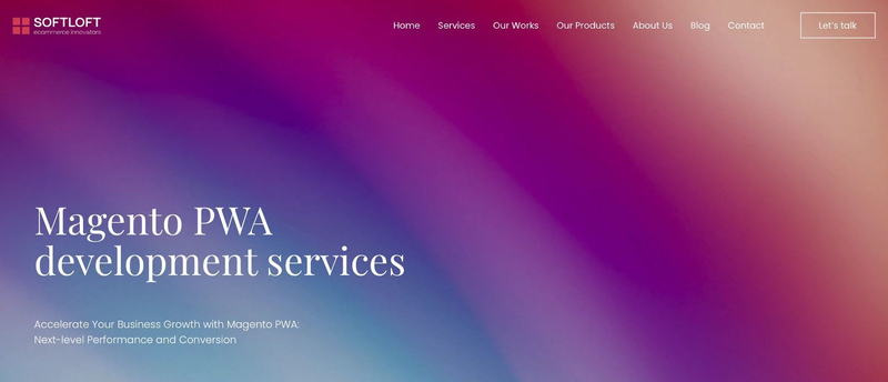 SoftLoft website screen