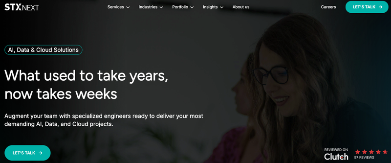 STX Next website screen