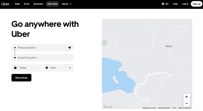 Uber Website