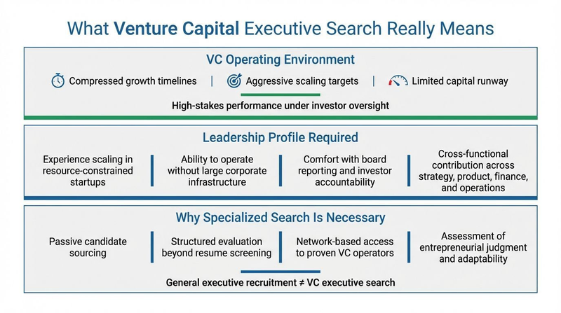 what VC executive search really means