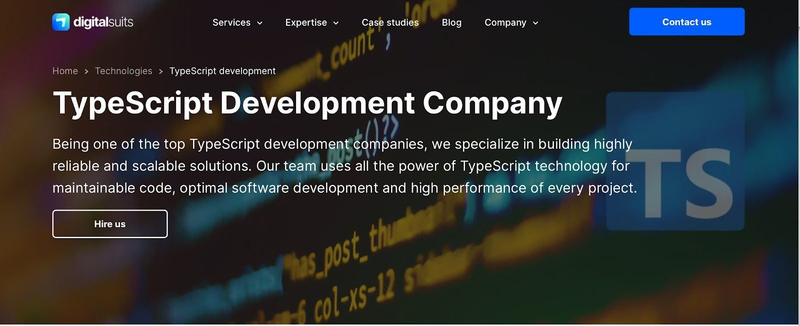 DigitalSuits website screen