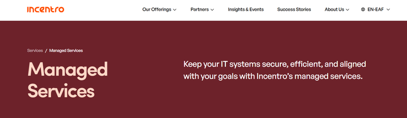 Incentro website