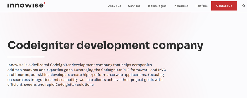 Innowise website