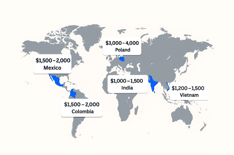 Map: Top Nearshoring Destinations,