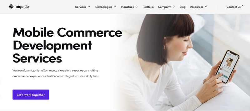 Miquido website screen
