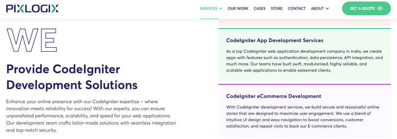 Pixlogix website