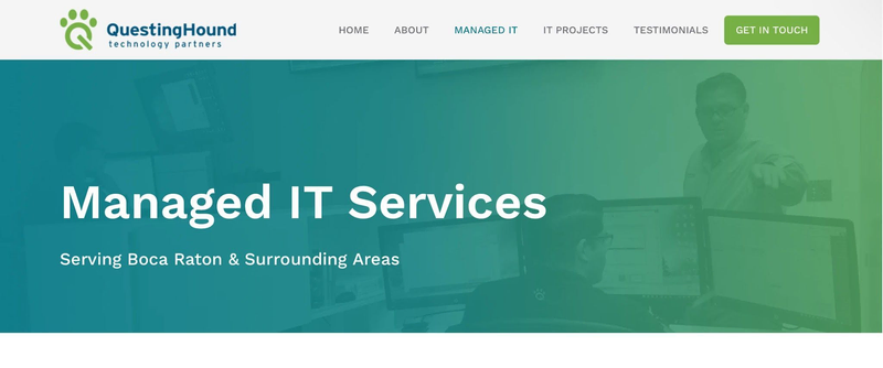 QuestingHound website screen