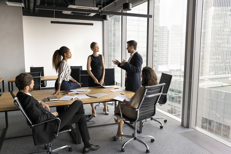Recruiters in a meeting