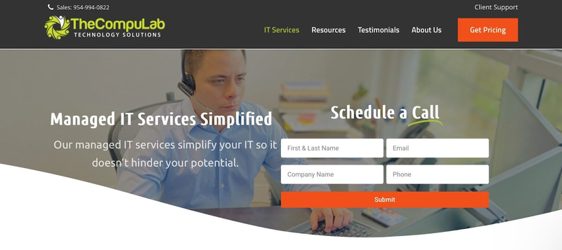 The CompuLab website screen